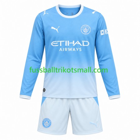 Fußballtrikots Manchester City Kinder 2026-2027 Langarm Heimtrikotsatz kaufen